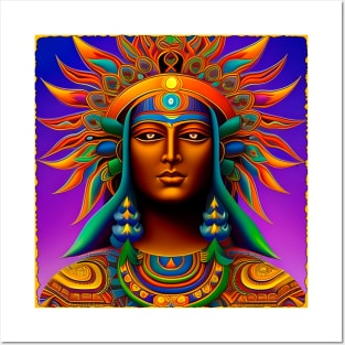 New World Gods (26) - Mesoamerican Inspired Psychedelic Art Posters and Art